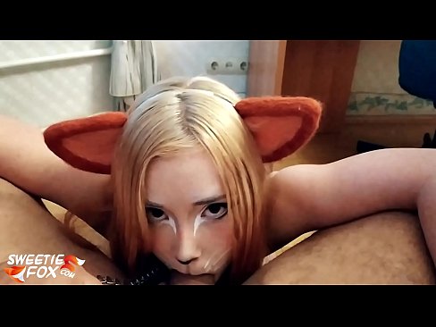 ❤️ Kitsune ابتلاع ديك ونائب الرئيس في فمها ️❌